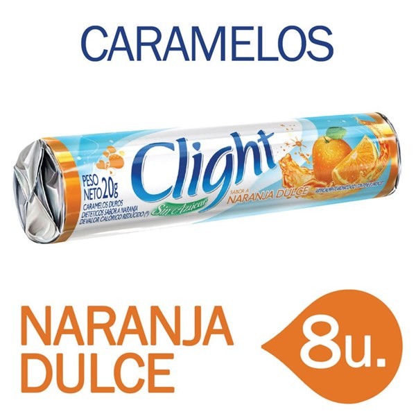 Caramelos Clight Naranja 20 gr