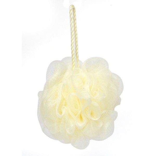Basicare Pompon de Baño de Lujo Con Cordon (Marfil) alt