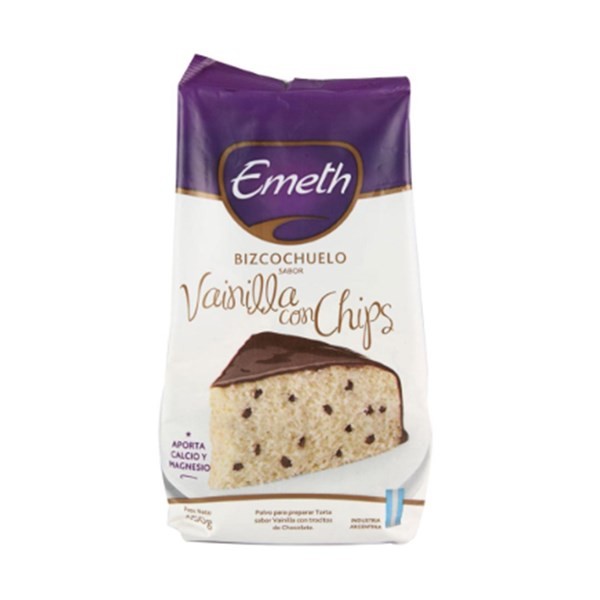 Bizcochuelo de Vainilla Con Chips Emeth 450 g. #1