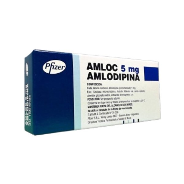 Aspen Pharma Amloc Amlodipina 5 Mg Tabletas x 30 #1