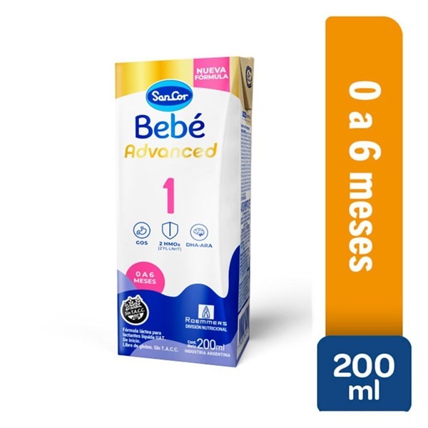 Sancor Bebe Fórmula Láctea Advanced 1 200 ml