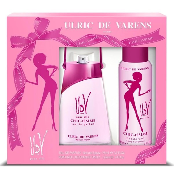 Ulric de Varens UDV Chic-Issime For Women EDT 75 ml + Deo Aerosol 125 ml #1