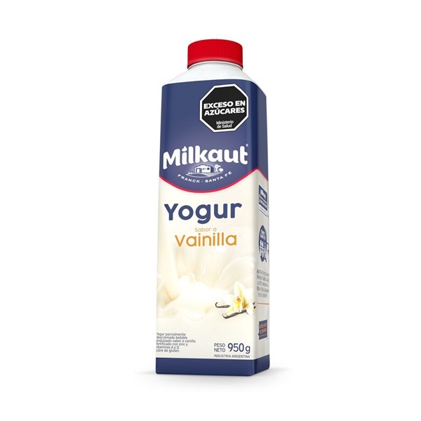 Yogur Entero Milkaut de Vainilla Brick 950 g #1