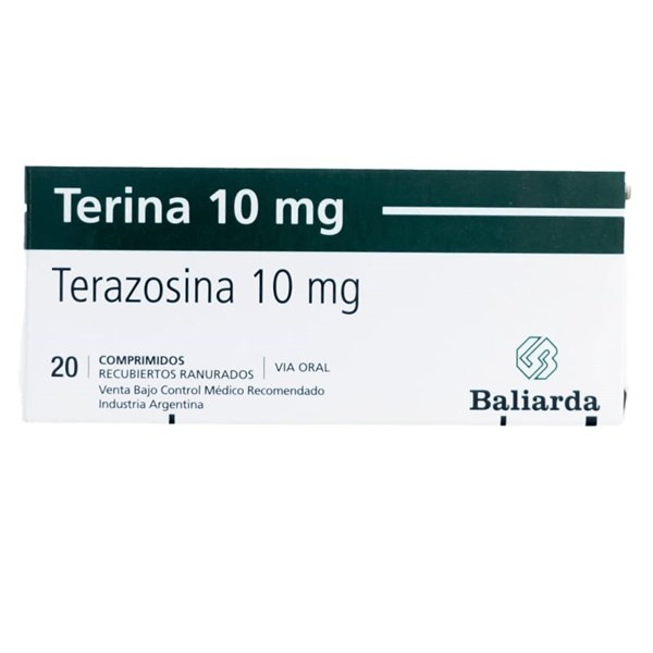 Terina 10 Mg | 20 Comprimidos | terazosina #1