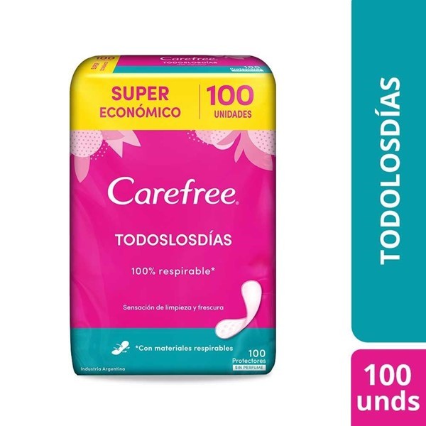 Carefree Protectores Diarios Todos Los Dias Maxip Sin Separador (100 Unidades) #1
