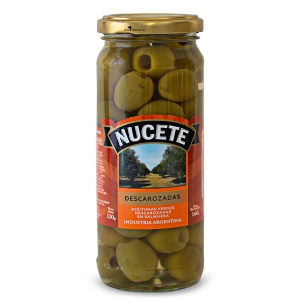 Aceitunas Nucete Verdes Descarozadas 160 Gr