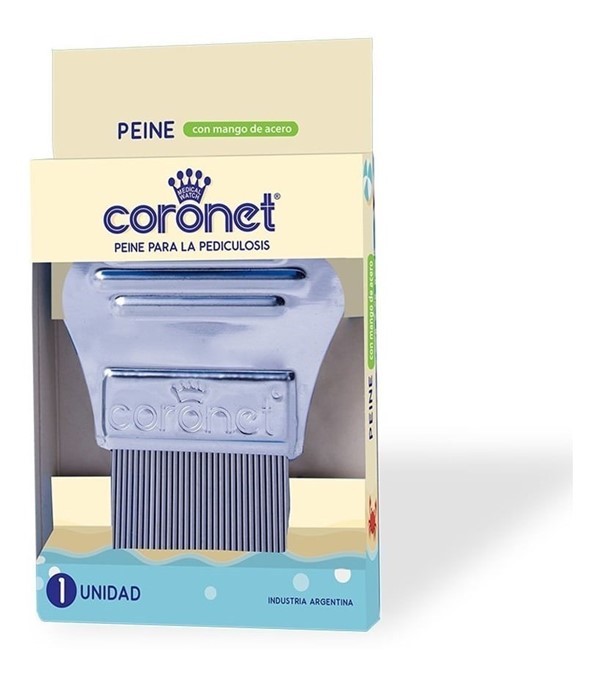 Coronet Peine Para Pediculosis de Metal
