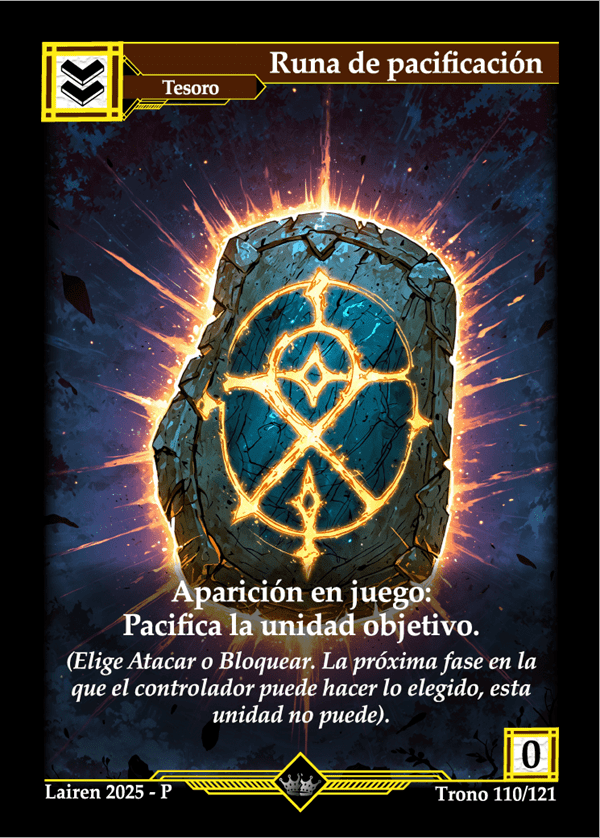 110 Runa De Pacificacion Precon Enano/Desertor #1