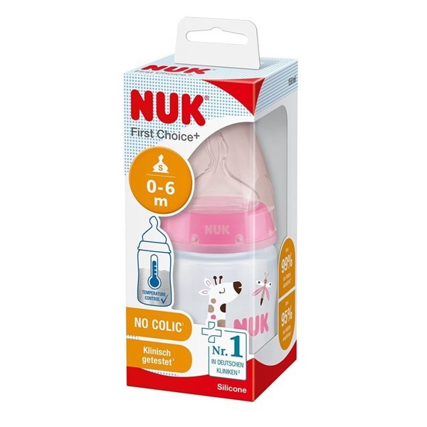 Mamadera Nuk Control de Temperatura Jirafa x 150 ml alt