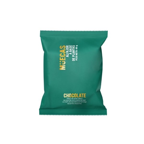 Alfajor de Chocolate Muecas x 60 g #1