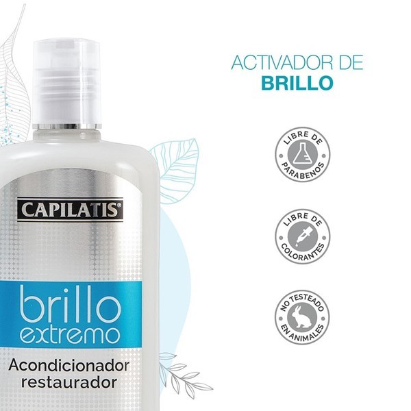Capilatis Acondicionador Restaurador Línea Brillo Extremo 420 alt
