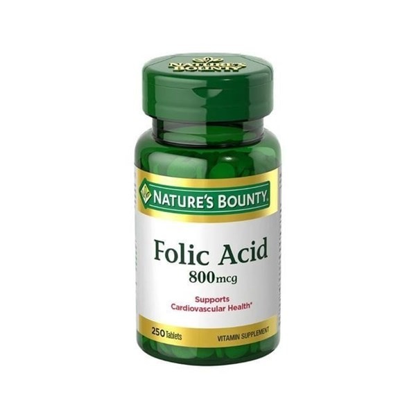 Nature´S Bounty Ácido Fólico 800 Mcg (250 Tabletas) #1