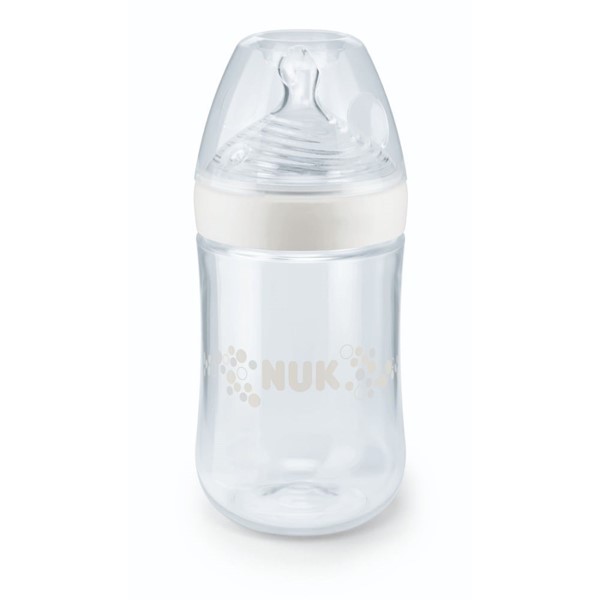 Mamadera Nuk Nature Sense 6 a 18 meses Blanca x 260 ml #1