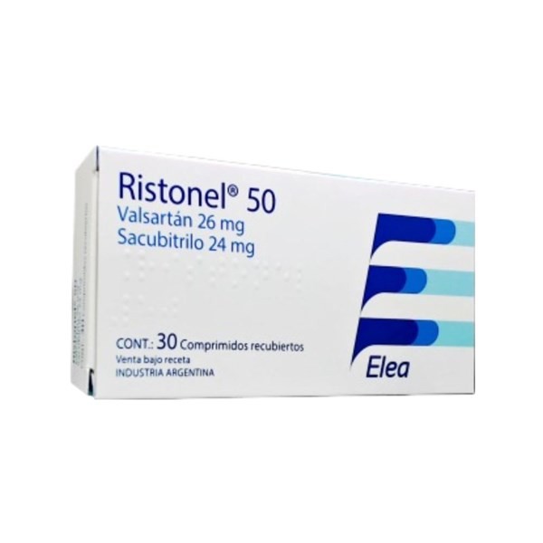 Elea Ristonel 50 Mg Sacubitrilo+Valsartán x 30 Comp Recubiertos