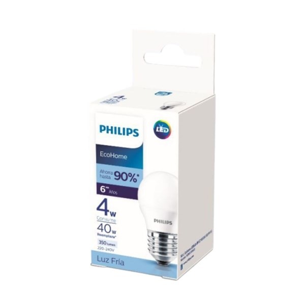Philips Lampara Led Ecohome 4W Fria #1