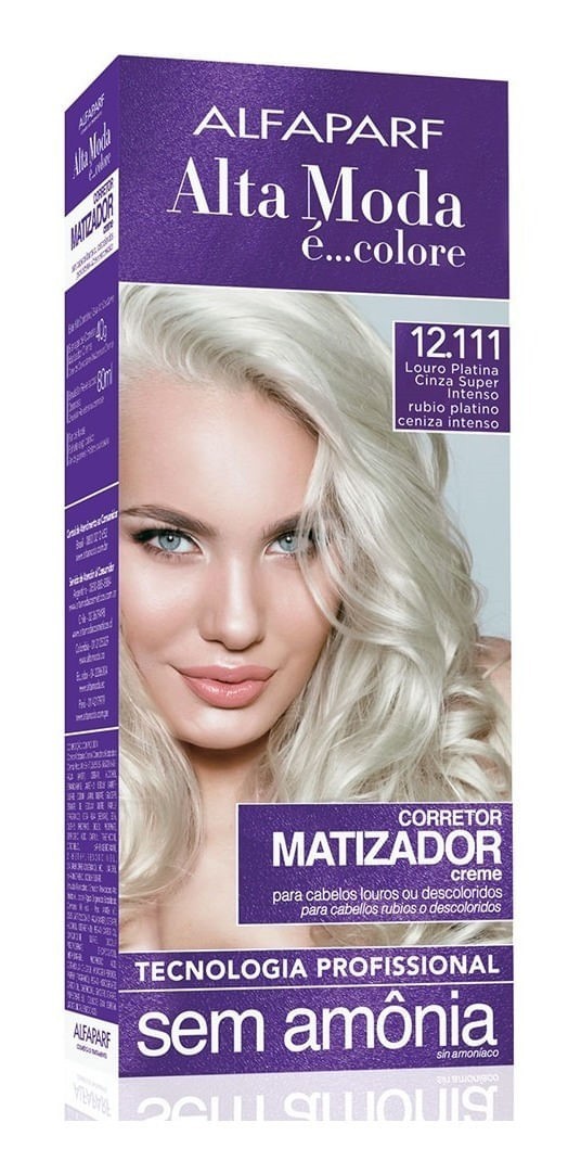 Alfaparf Alta Moda Matizador 12.111 Rubio Platino Ceniza Súper Intenso