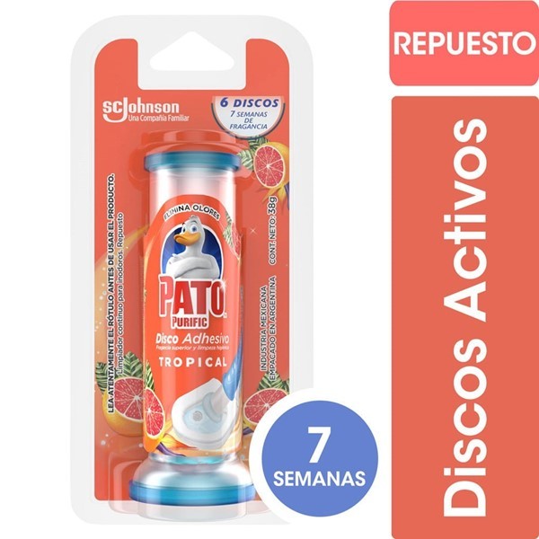 Discos Adhesivos Para Inodoro Pato Tropical Repuesto 38gr #1 Discos Adhesivos Para Inodoro Pato Tropical Repuesto 38gr #1