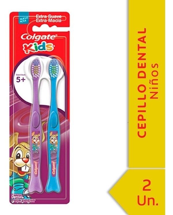 Colgate Cepillo Dental Kids 5+ Años 2 Unidades Promo Pack