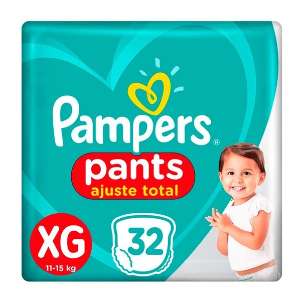Pampers Pañales Ajuste Total Talle Xg (32 Unidades) #1