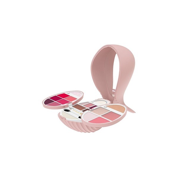 Pupa Whale 4 Rose Shades Set Maquillaje Rostro Ojos Y Labios alt