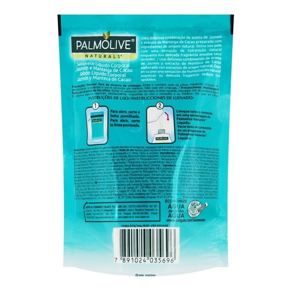 Palmolive Jabon Liquido Para Manos Naturals Repuesto Jamin Y Cacao 200 ml alt