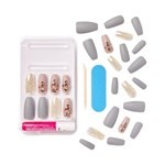 Kiss Uñas Postizas Masterpiece Glue-On Nails Color Hot Like Fire - Long #2