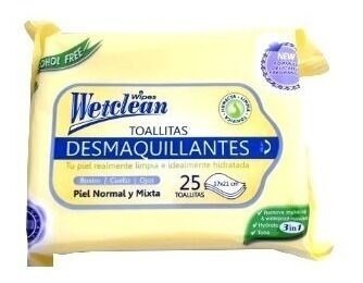 Wetclean Toallas Demaquillante | 25 unidades
