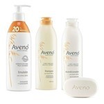 Aveno Kit Cuidado Corporal Shampoo, Acondicionador, Jabón Y Emulsión #1