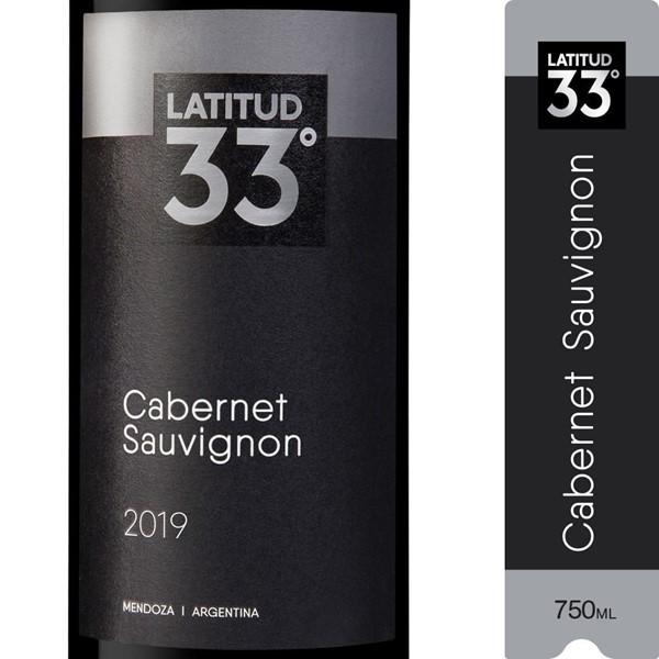 Vino Tinto Latitud 33 Cabernet Sauvignon 750 Cc #1