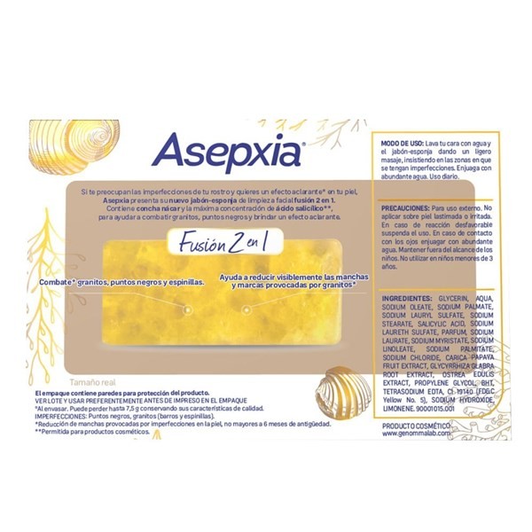 Asepxia Jabón en Barra Esponja x 80 g alt