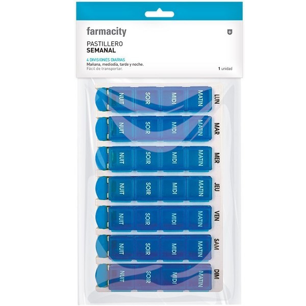 Pastillero Semanal 4 Divisiones Farmacity #1