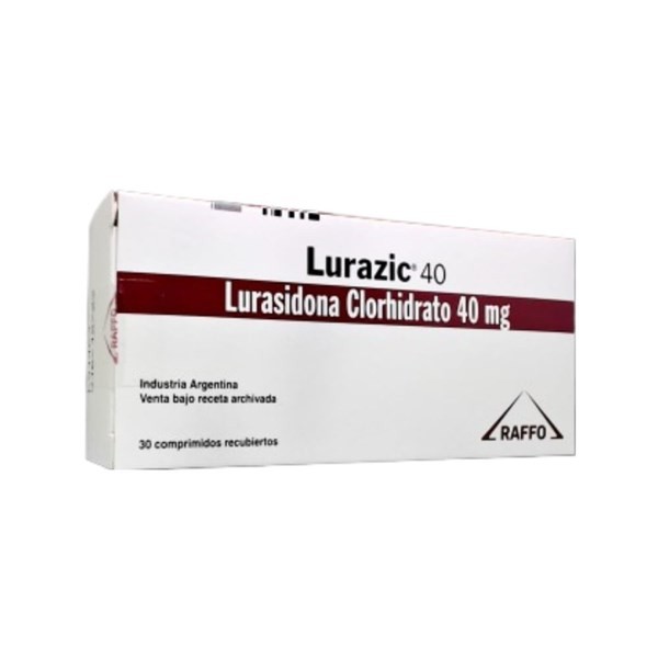 Raffo Lurazic 40 Mg Lurasidona,Clorhidrato x 30 Comp #1