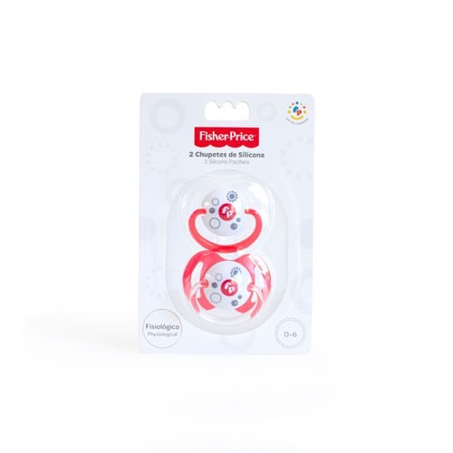 Fisher Price Chupete Silicona 0-6 Meses (2 Unidades) #1