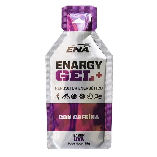 Suplemento Deportivo Enargy Gel + Con Cafeina Sabor Uva (12 Sobres) alt