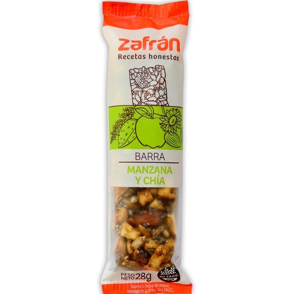 Barra de Cereal Zafrán Manzana Y Chía x 28 g