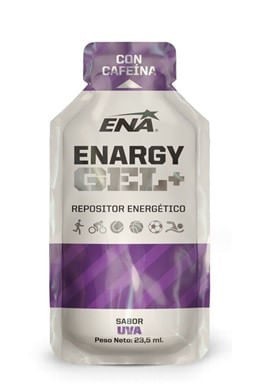 Suplemento Deportivo Enargy Gel + Con Cafeina Sabor Uva (6 Sobres)