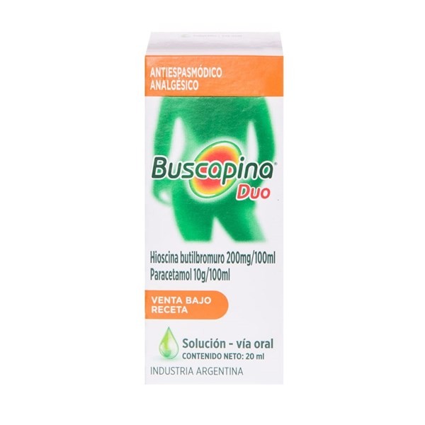 Opella Healthcare Buscapina Duo Hioscina,N-Butilbr + Paracetamol Gotas x 20 ml #1
