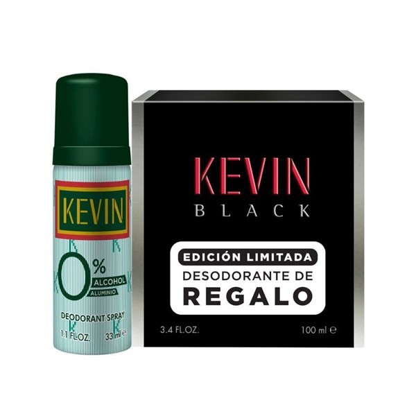 Set Kevin Black Edt 100 ml + Deo Tamaño 2 Unid #1