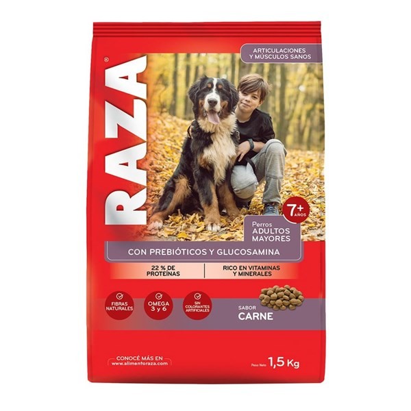 Alimento Para Perros Mayores Raza Sabor Carne 15 .kg #1