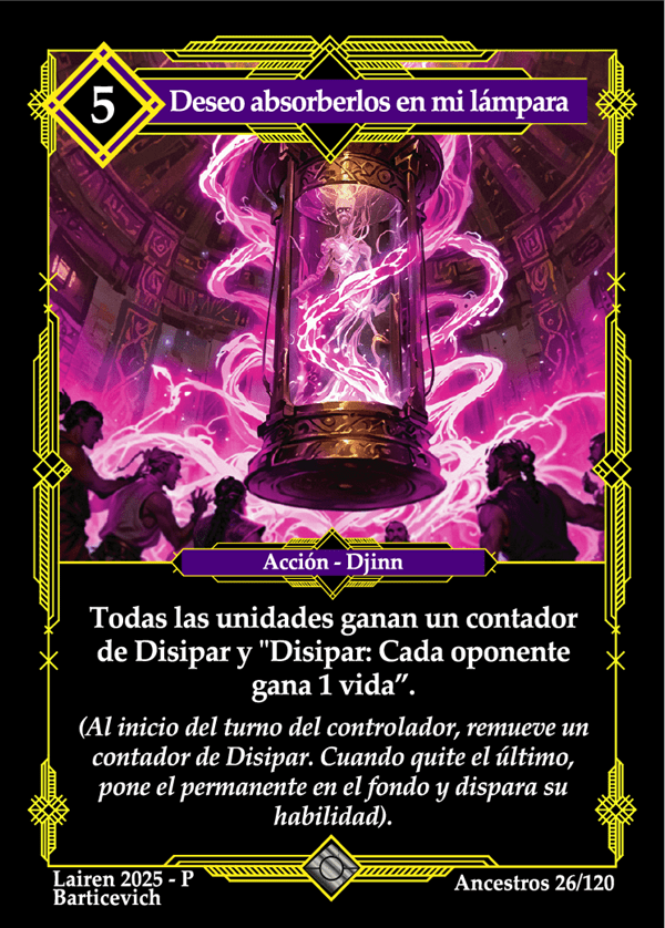 026 Deseo Absorberlos En Mi Lampara Precon Djinn/Soldado - Coste 5