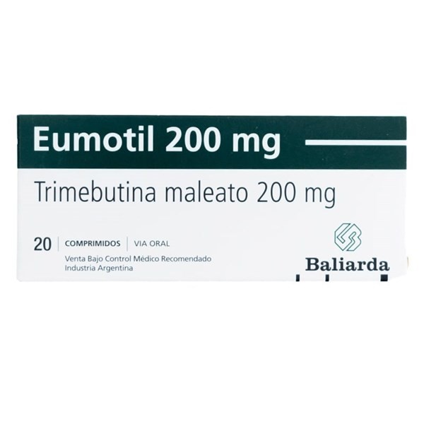 Eumotil 200 Mg | 20 Comprimidos | trimebutina maleato #1