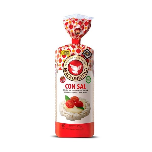 Galleta Macrobiotica Arroz Con Sal 102 xg #1