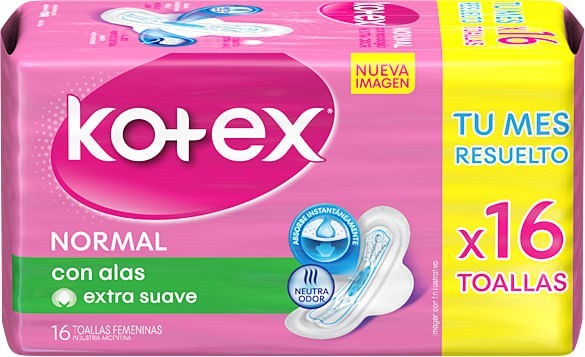 Toa Fem Kotex Nor Tela C/a X16 Totex #1
