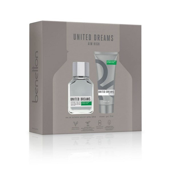 Benetton Set United Dreams Aim High Edt + Shower Gel Tamaño 2 Unid alt
