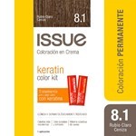 Issue Kit Tintura en Crema Keratin Color 8.1 Rubio Claro Ceniza #1