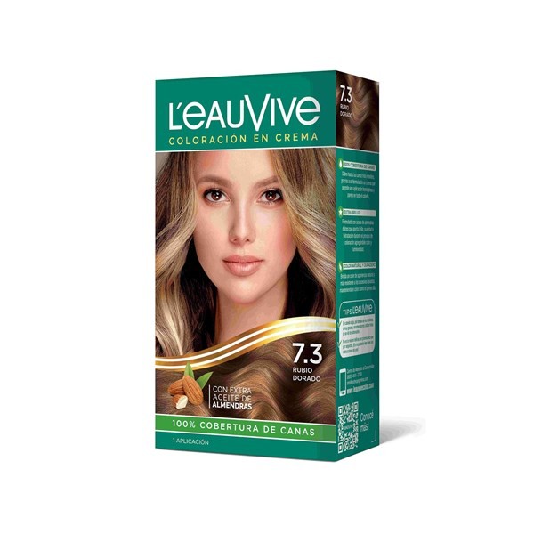 Color Permanente L'eauvive Kit N 7.3 Rubio Dorado 1 uni #1