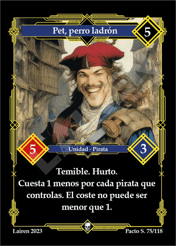 075 Pet, Perro Ladron 1ra Edicion - Coste 5 #1