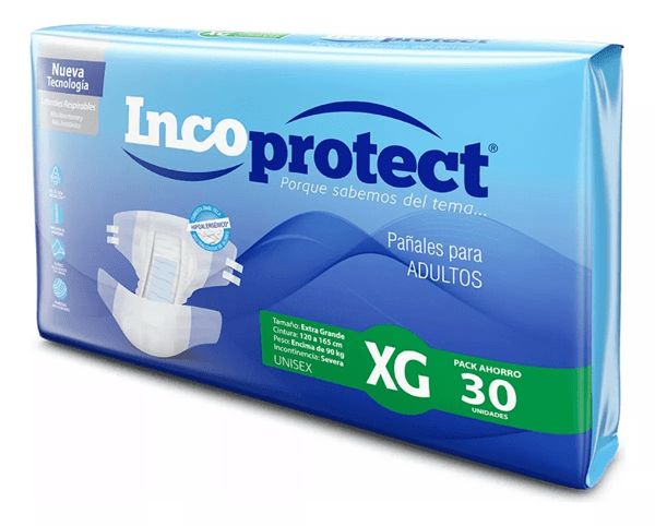 Pañales Adultos INCOPROTECT Talle XG | 30 unidades #1