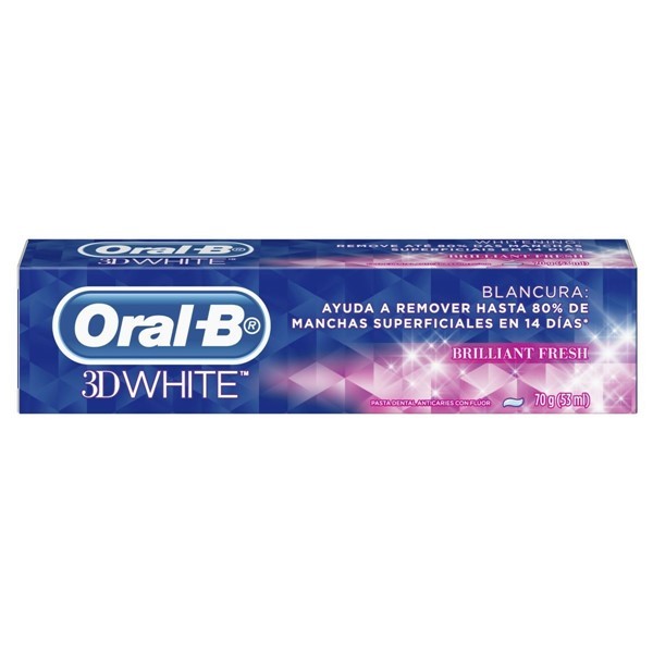 Oral B Crema Dental 3D White Brilliant Fresh 70 gr alt