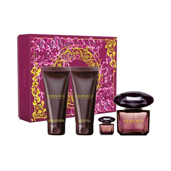 Versace Crystal Noir Edt 90 Ml + Body Lotion, Shower Gel Y Edt 5 Ml 90 Ml + Body Lotion, Shower Gel Y Edt 5 Ml 22 My #1